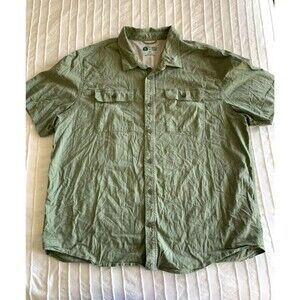 Sierra Designs mens XXL olive camp shirt outdoor active hiking camping wicking